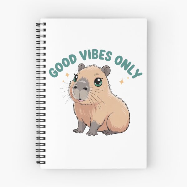 Item preview, Cute Capybara Good Vibes Design designed and sold by HappyStencil.