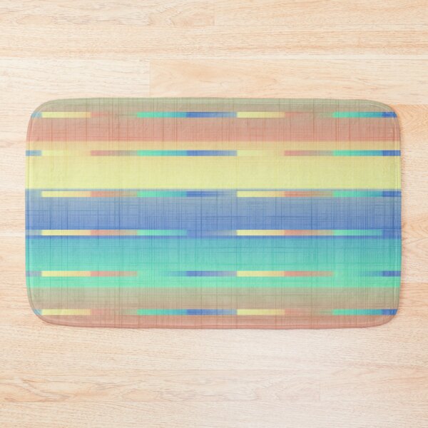 Item preview, Barkcloth Pastel Summer Stripe designed and sold by Sharon Schwalbe.