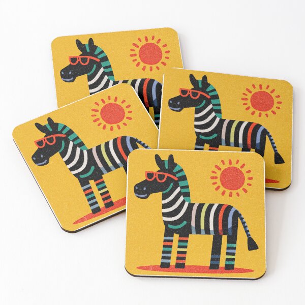 Item preview, Zebra in the Sun: Retro Safari Cool designed and sold by ForeverPrintsOK.