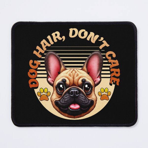 Item preview, Dog Hair Dont Care Cute Bulldog Retro Pet Lover Design designed and sold by ArtDesignTp.