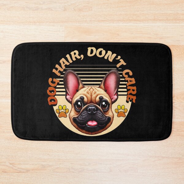 Item preview, Dog Hair Dont Care Cute Bulldog Retro Pet Lover Design designed and sold by ArtDesignTp.