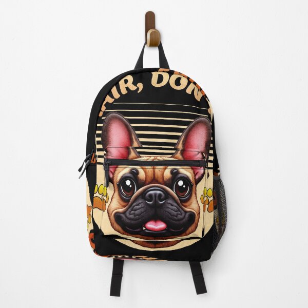 Item preview, Dog Hair Dont Care Cute Bulldog Retro Pet Lover Design designed and sold by ArtDesignTp.