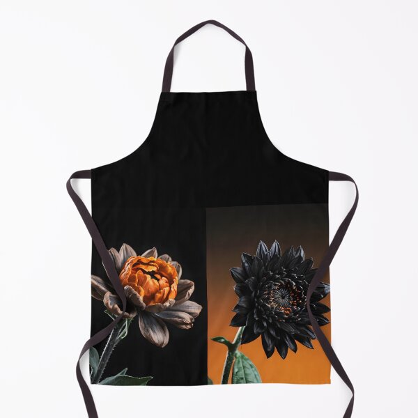 Item preview, Halloween Gerbera Duo – Orange and Black Flowers designed and sold by EmeraldeaArt.