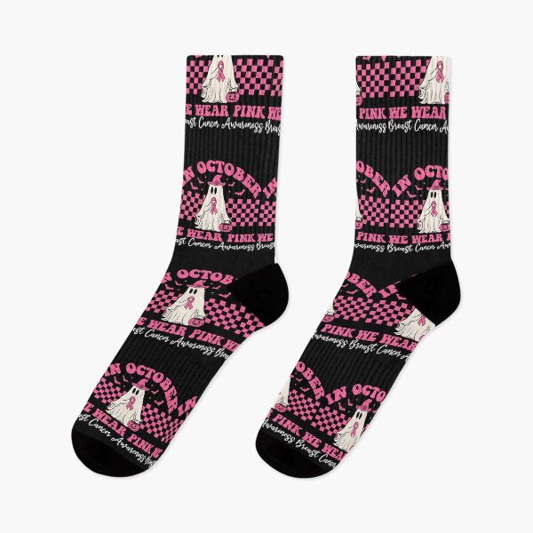 Item preview,  In October We Wear Pink Ghost Breast Cancer Awareness T-Shirt designed and sold by ViviWyco.