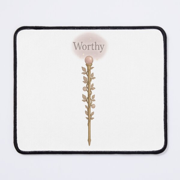 Item preview, Worthy Wand | Magical Feminine Scepter Empowerment Affirmation Art | Sticker printable | Printable | Wall Art designed and sold by HerDreamCodes.