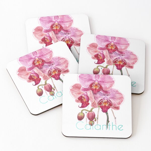 Item preview, Exotic Flame Orchid – Stunning Tropical Beauty Botanical Art Print designed and sold by Naturalite19.