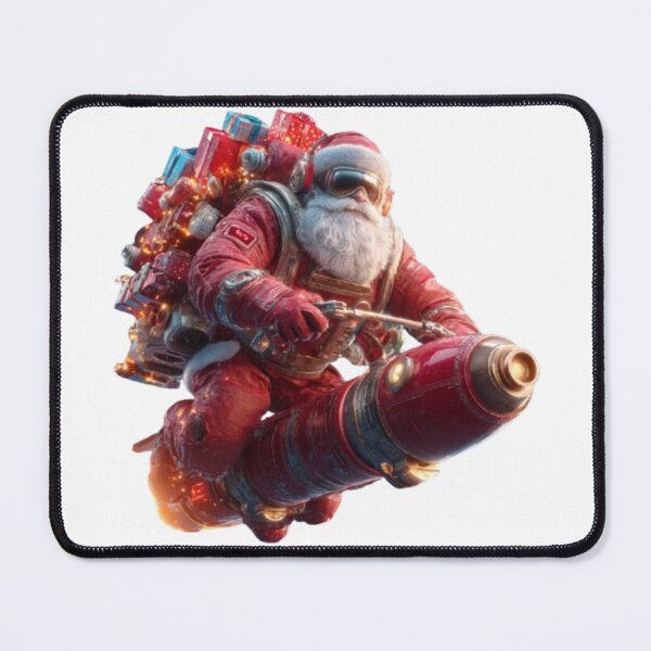 Item preview, Space Santa on Rocket – Epic Sci-Fi Christmas Design designed and sold by AlexLineArt.