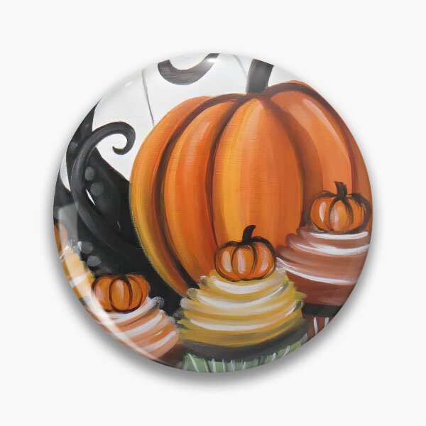 Item preview, Indulge in Pumpkin Cupcake Delight with Whimsical Spirals and Playful Halloween Charm designed and sold by OlfactoART Studio.