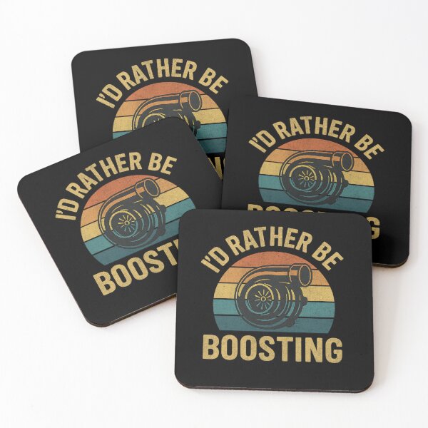 Item preview, I’d Rather Be Boosting Turbo Car Racing designed and sold by CarantinedChaos.