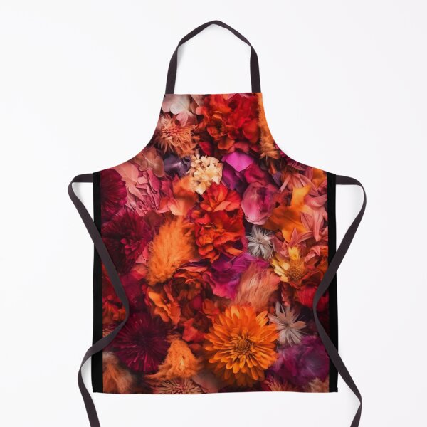 Item preview, Autumn Potpourri – Dense Dried Florals in Orange and Maroon designed and sold by EmeraldeaArt.