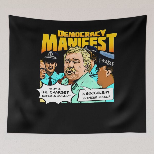 Item preview, Democracy Manifest What Is The Charge Eating A Meal A Succulent Chinese Meal designed and sold by GoldenZieme.