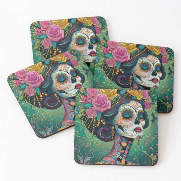 Item preview, Colorful Catrina Illustration - Day of the Dead Art and Mexican Tradition designed and sold by  Ojo de Lilith.
