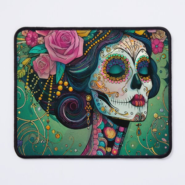 Item preview, Colorful Catrina Illustration - Day of the Dead Art and Mexican Tradition designed and sold by  Ojo de Lilith.