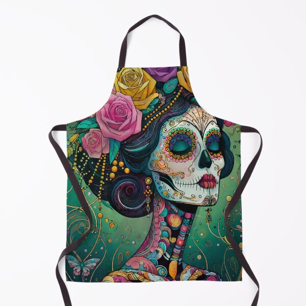 Item preview, Colorful Catrina Illustration - Day of the Dead Art and Mexican Tradition designed and sold by Ojo de Lilith.