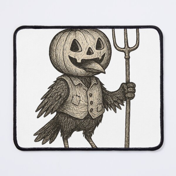 Item preview, Halloween pumpkin head crow designed and sold by SeasonsofJess.