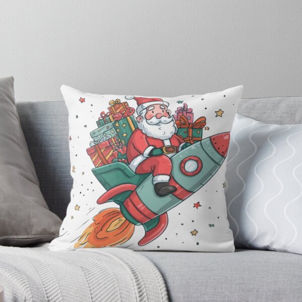 Item preview, Santa on a Rocket – Funny Christmas Space Design designed and sold by AlexLineArt.