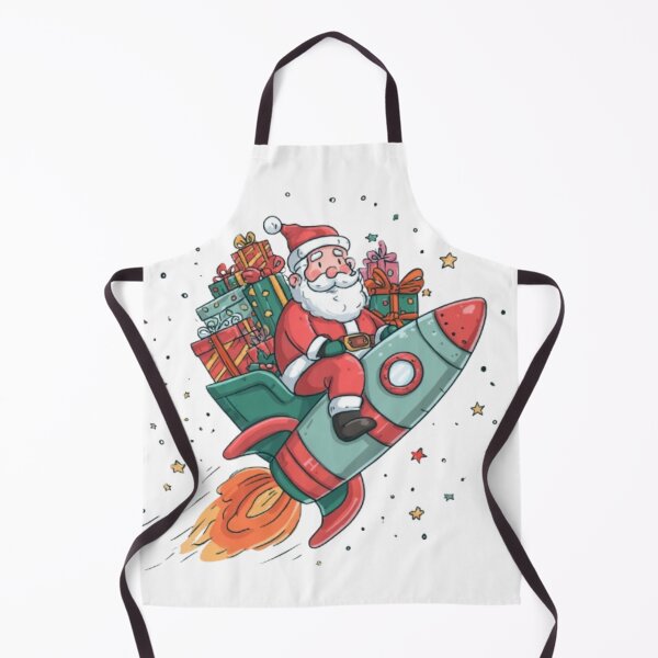 Item preview, Santa on a Rocket – Funny Christmas Space Design designed and sold by AlexLineArt.