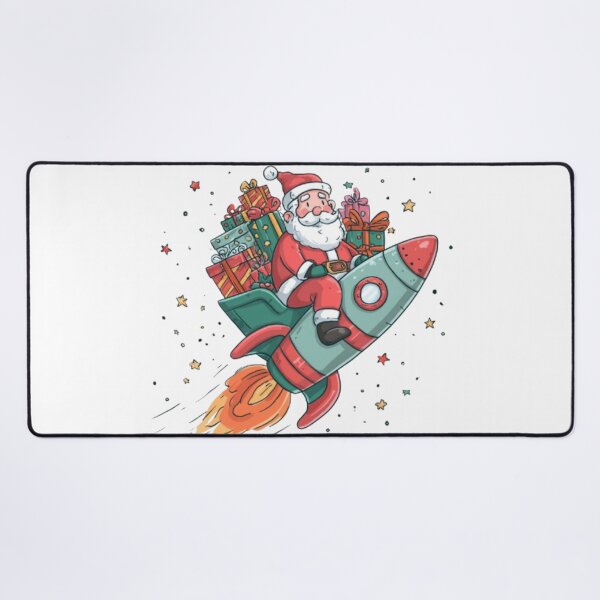 Item preview, Santa on a Rocket – Funny Christmas Space Design designed and sold by AlexLineArt.