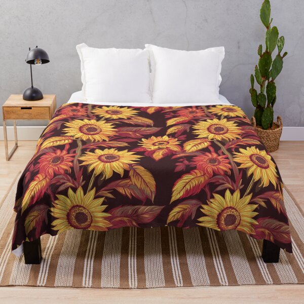 Item preview, Artistic Delicate Sunflower Pattern For Floral Theme designed and sold by RoyalStarsPatts.