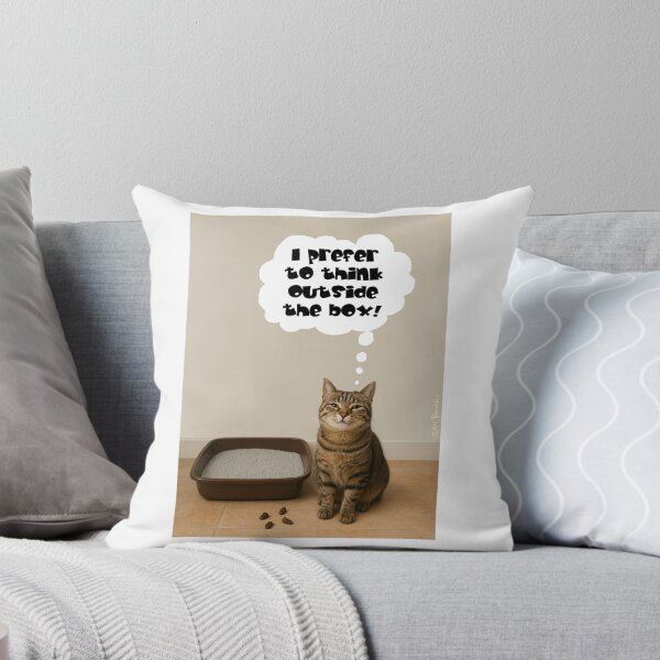 Item preview, Cat Thinks Outside The Box! designed and sold by IanBakerToons.