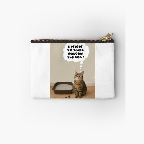 Item preview, Cat Thinks Outside The Box! designed and sold by IanBakerToons.