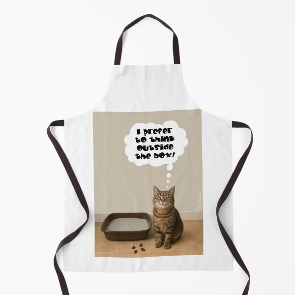 Item preview, Cat Thinks Outside The Box! designed and sold by IanBakerToons.