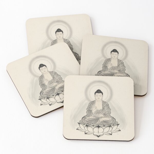 Item preview, Amida (Amitābha) - Zen Buddhist Buddha of Infinite Light and Life - Buddhas & Bodhisattvas Series designed and sold by ZenLibrary.