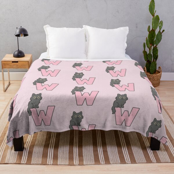 Item preview, Alphabet “W” – Cute Fluffy Cat Initial Sticker designed and sold by wwshd.