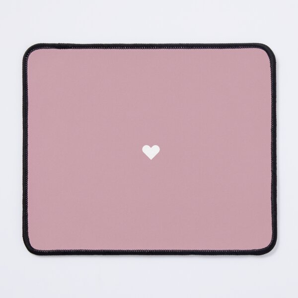 Item preview, White heart on dusty pink background designed and sold by Karf  ..