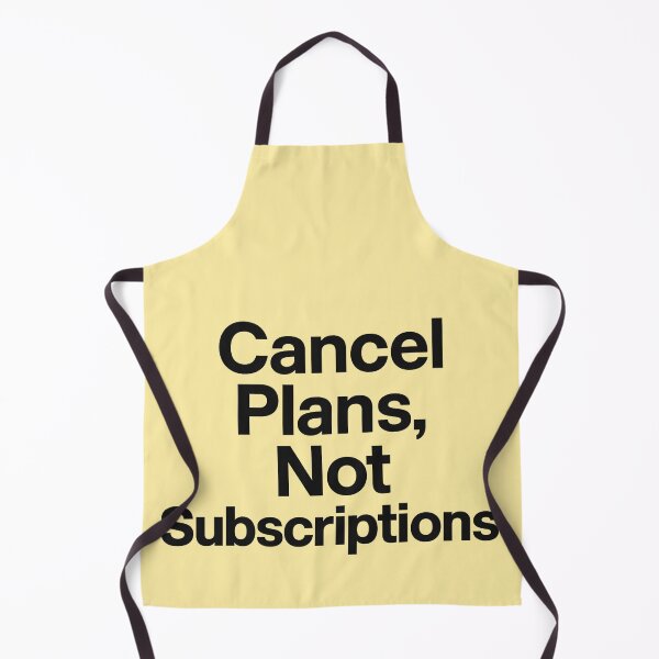 Item preview, Cancel Plans Not Subscriptions – Funny Streaming Culture Typography Sticker designed and sold by KawaiiOrbit.