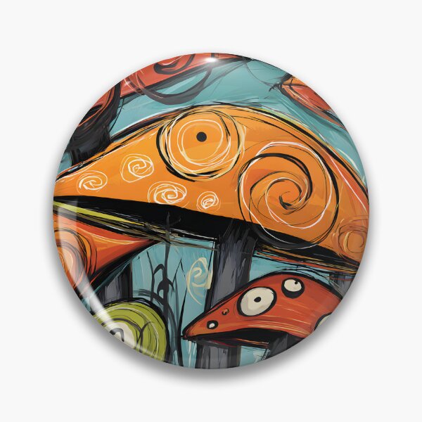 Item preview, Dive Into a Fantastical Halloween World of Vibrant Mushrooms and Swirling Magic designed and sold by OlfactoART Studio.