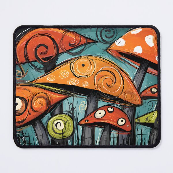 Item preview, Dive Into a Fantastical Halloween World of Vibrant Mushrooms and Swirling Magic designed and sold by OlfactoART Studio.