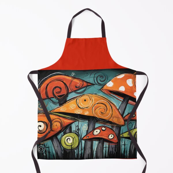 Item preview, Dive Into a Fantastical Halloween World of Vibrant Mushrooms and Swirling Magic designed and sold by OlfactoART Studio.