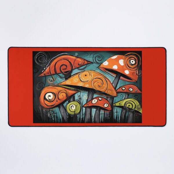 Item preview, Dive Into a Fantastical Halloween World of Vibrant Mushrooms and Swirling Magic designed and sold by OlfactoART Studio.