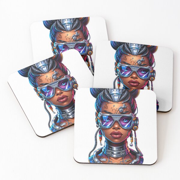 Item preview, Cyborg Cyberpunk Female Portrait designed and sold by psychcyberpunk.