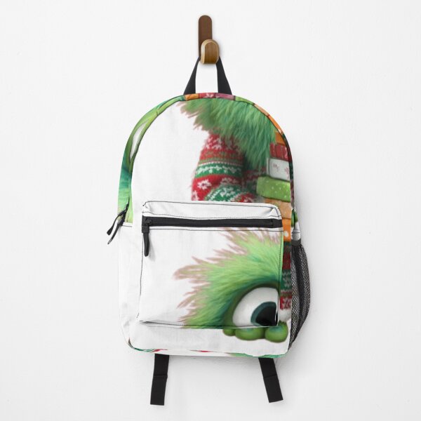 Item preview, Cute Green Christmas Monster with Gifts – Holiday Character Design designed and sold by AlexLineArt.