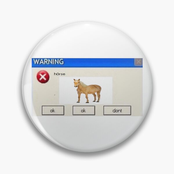 Item preview, WARNING horse  designed and sold by RandomImages.exe.