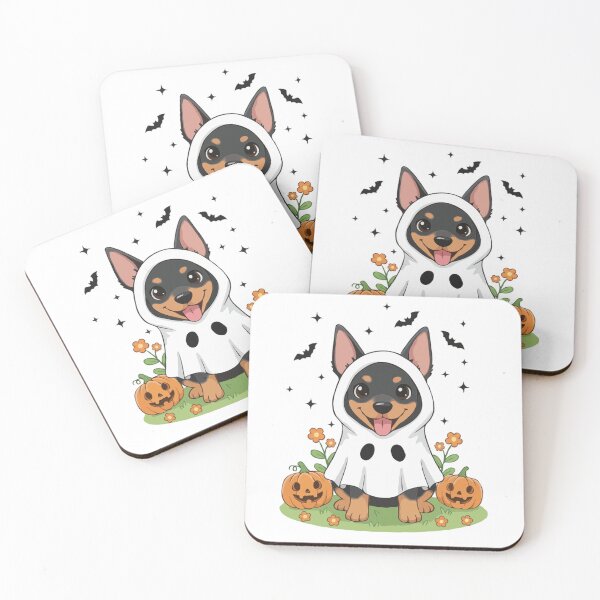 Item preview, German Pinscher Puppy Ghost – Cute Halloween Dog Costume designed and sold by The Real Life Symphony.
