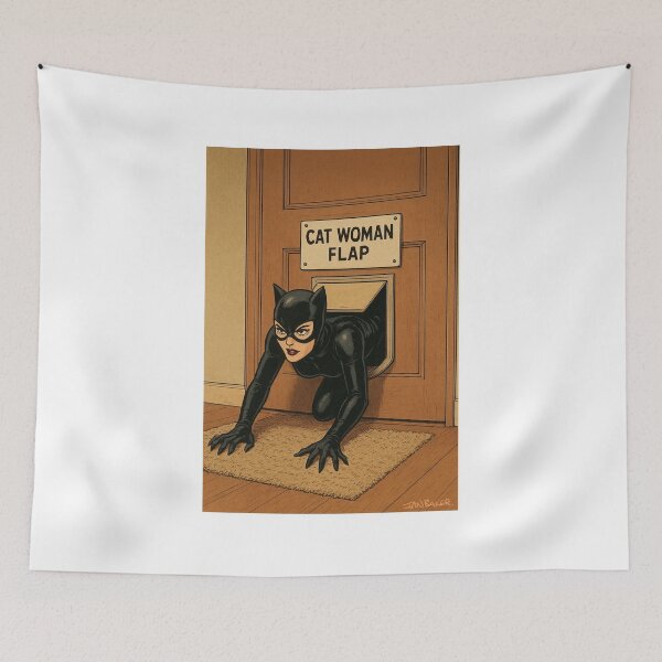Item preview, Cat Woman Flap designed and sold by IanBakerToons.