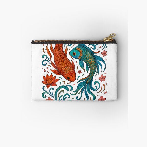 Item preview, Colorful Koi Fish Mandala Art | Japanese Yin Yang Balance Design | Zen Inspired Artwork designed and sold by 5CatDesign.