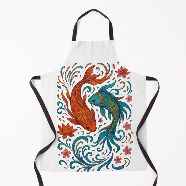 Item preview, Colorful Koi Fish Mandala Art | Japanese Yin Yang Balance Design | Zen Inspired Artwork designed and sold by 5CatDesign.