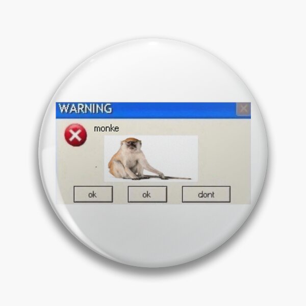 Item preview, WARNING monke designed and sold by RandomImages.exe.