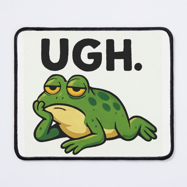 Item preview, Ultimate Lazy Frog Mood – UGH. designed and sold by Chill Doodles.