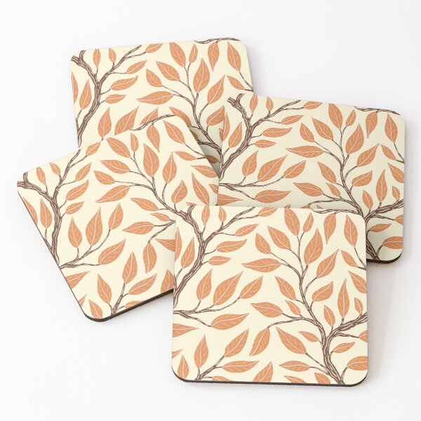 Item preview, Autumn Leaves Branch Illustration Pattern designed and sold by Patternandflow.