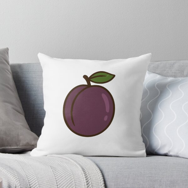Item preview, Purple Plum – Cute Cartoon Fruit Design designed and sold by KnlDsgn.