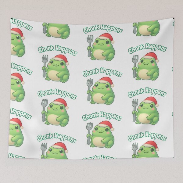 Item preview, Chonk Happens – Christmas Frog Vibes designed and sold by Maryna_Reine.