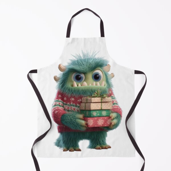 Item preview, Cute Christmas Monster with Gifts – Funny Holiday Design designed and sold by AlexLineArt.