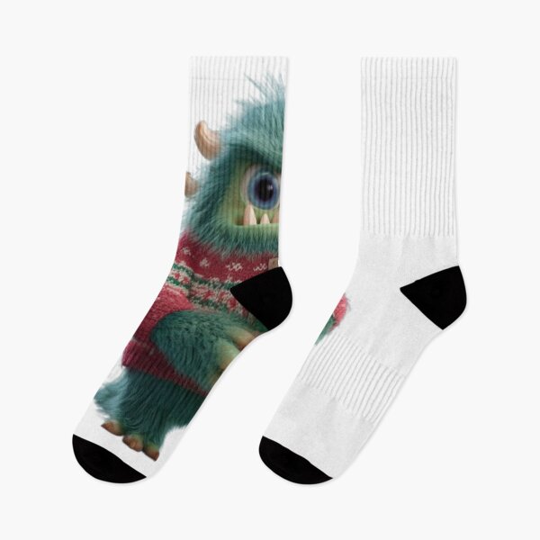 Item preview, Cute Christmas Monster with Gifts – Funny Holiday Design designed and sold by AlexLineArt.