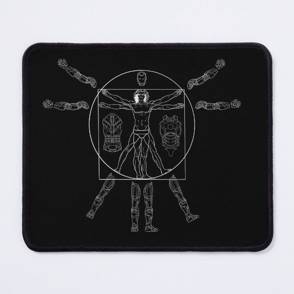 Item preview, Vitruvian Man in Iron Exoskeleton Suit – Renaissance Man Armor Art designed and sold by goshubh.