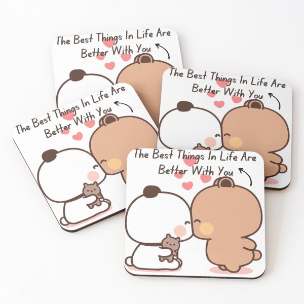 Item preview, The Best Things In Life Are Better With You Bubu Dudu Panda And Brownie Bear Couple 2026 designed and sold by OceanLiveArts.